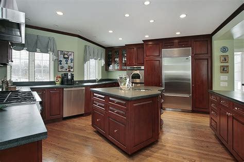 cherry kitchen cabinet color schemes